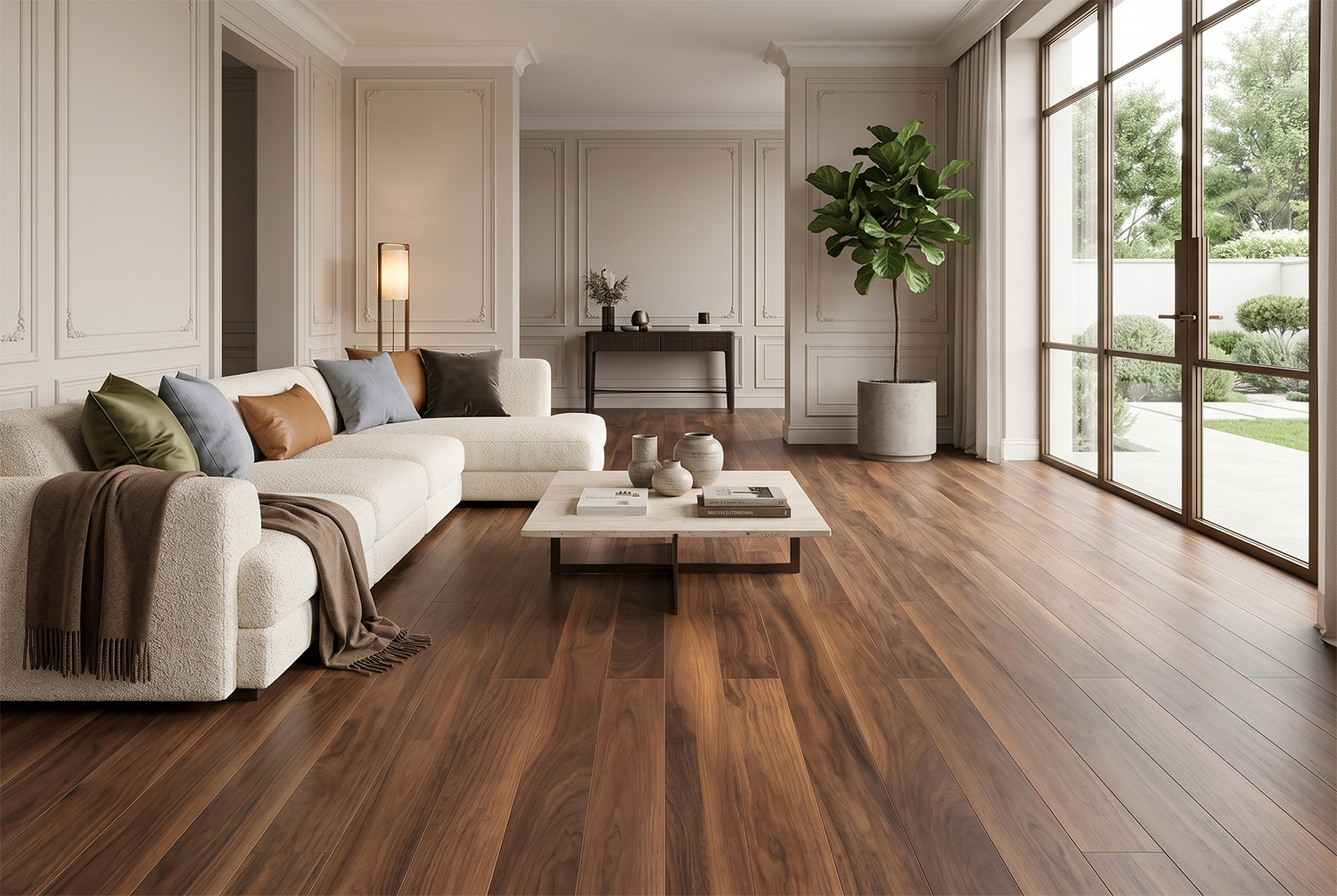 The Orlando Walnut collection in an interior